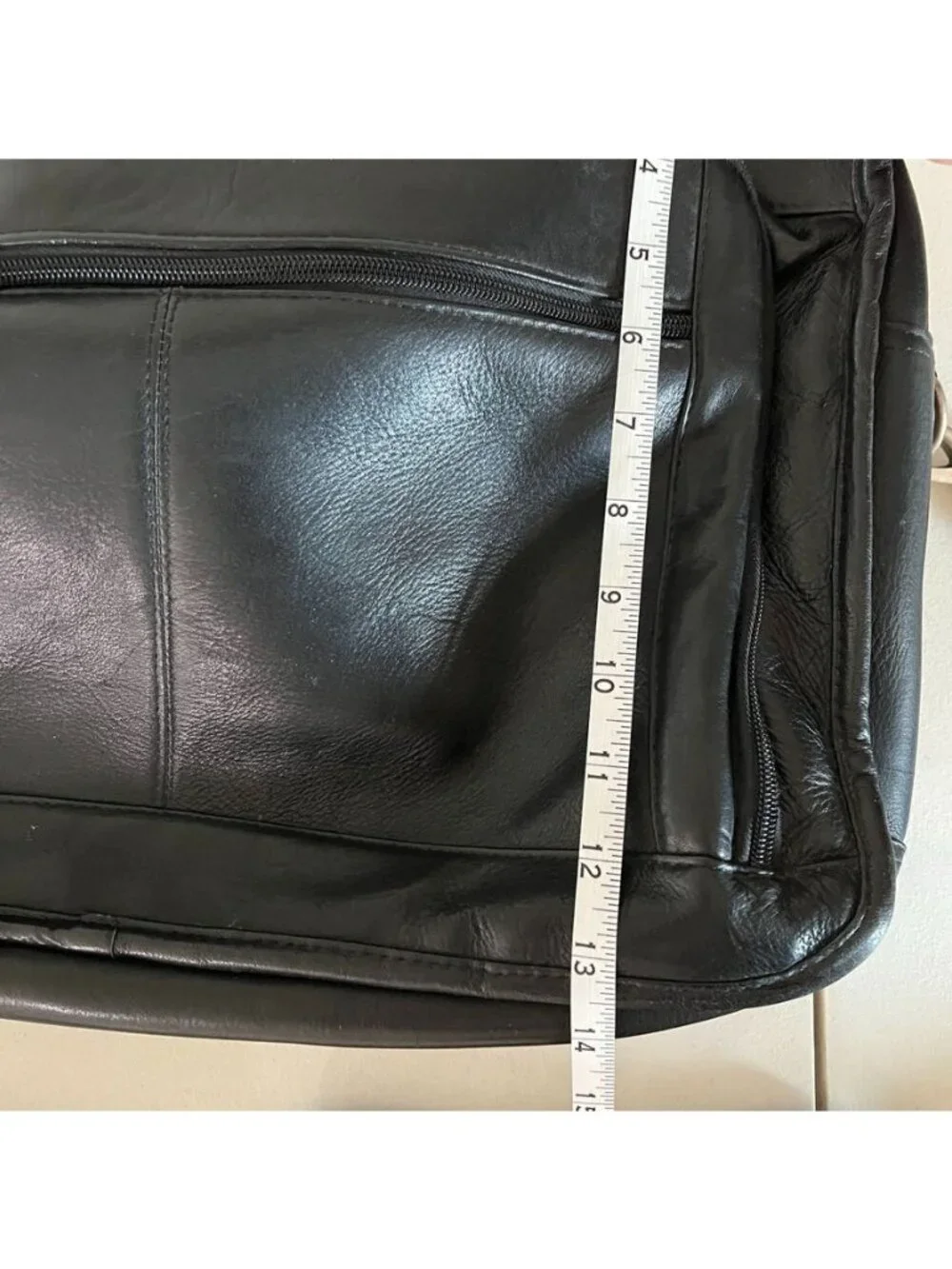 Genuine Leather Executive Briefcase Laptop Bag Expandable Office Travel Carryall